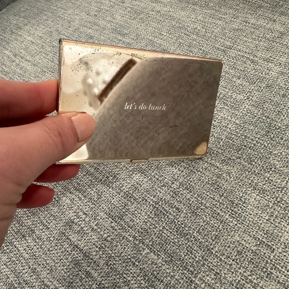 Kate Spade Gold Card Holder - Picture 2 of 4